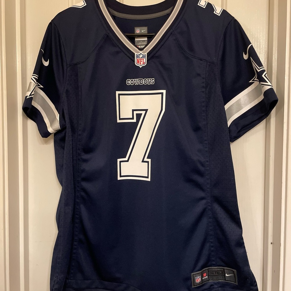Cowboys Nike NFL Dark Blue Jersey Number 7